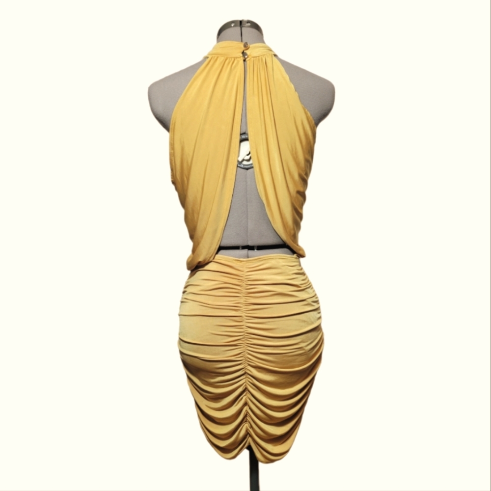Hot Miami Styles Golden Dress